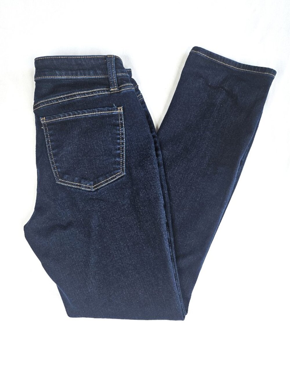 Talbots | Flawless Five Pocket Straight Leg Jeans | Dark Wash | 2P Petite